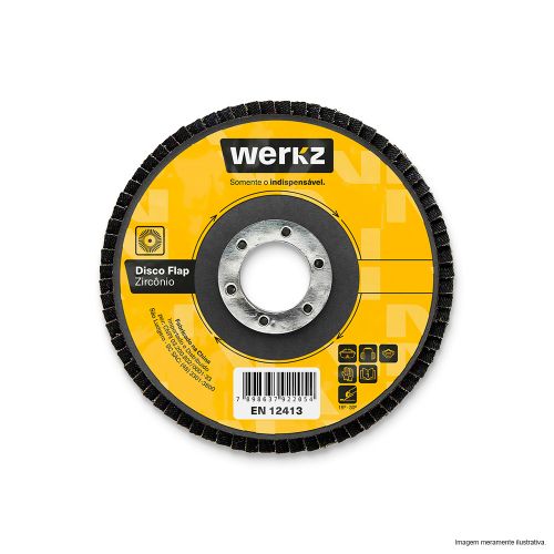 DISCO FLAP 4.1/2 GRAO 80 WERKZ (ID) SKFZ02-ZA80 B