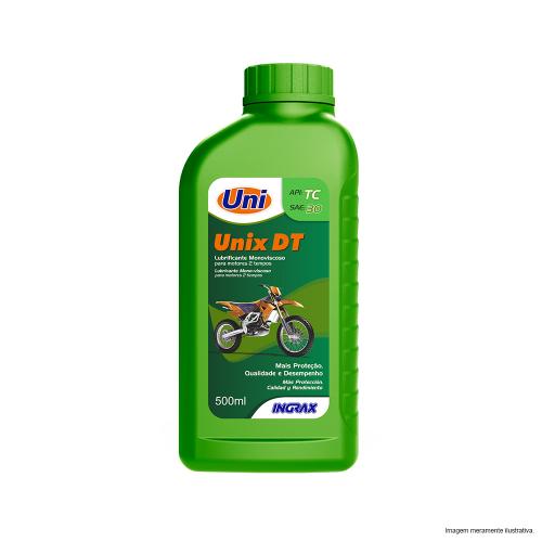 OLEO LUBRIFICANTE MONOVISCOSO PARA MOTORES 2 TEMPOS UNIX DT 500ml