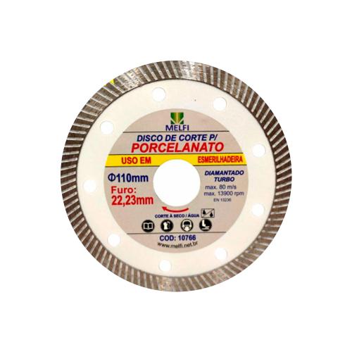 A様 DISCO DE CORTE DIAMANTADO TURBO PORCELANATO 110 x 22,23mm