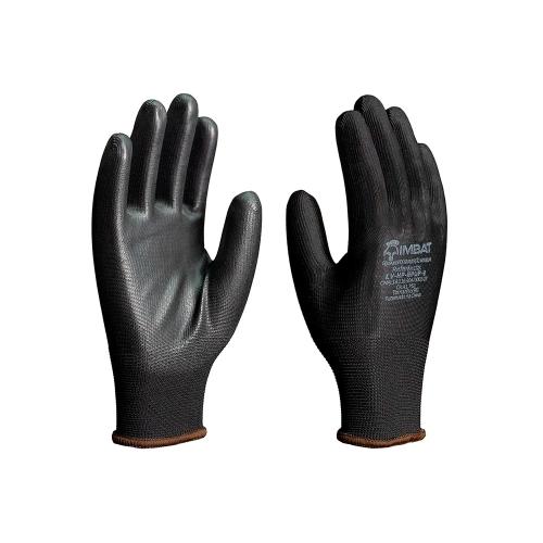LUVA POLIESTER COM PU PRETO 10 IMBAT CA 41.761 LV-HP-BPUP-10 B