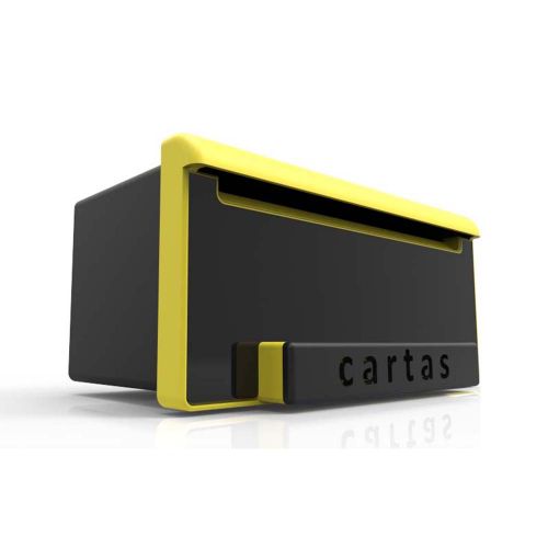 CAIXA DE CORREIO INBOX LUXO PRETO BRILHO 14x18x27cm GOMA PLASTICOS